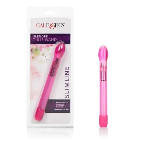 Blossom into Bliss: Slender Tulip Wand Magenta Pink Vibrator