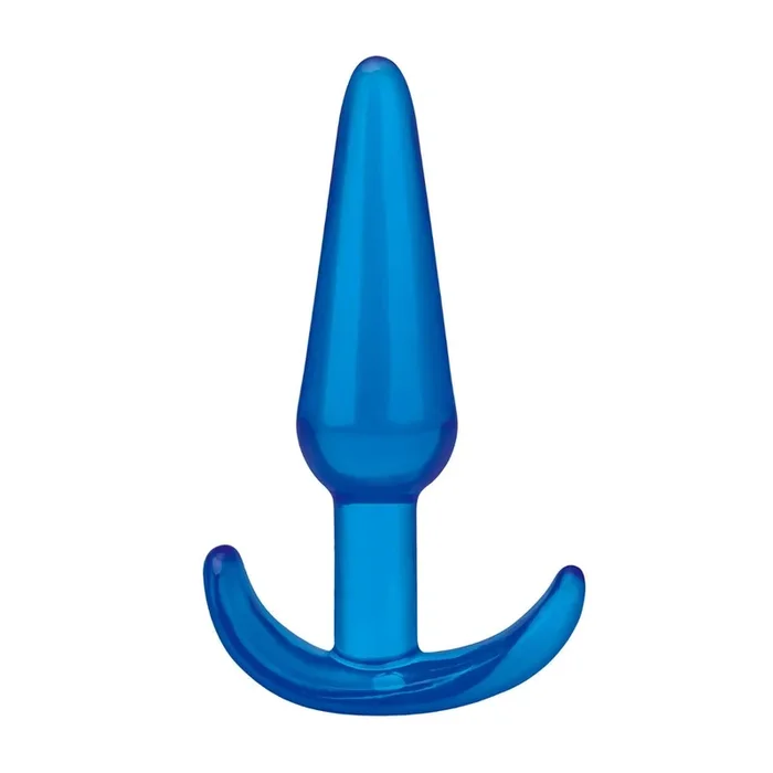 Blue Line Slim Tapered Butt Plug Blue 4.25 Inch