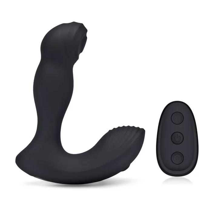 Blue Line Thumper Flicking Remote Controlled Prostate Stimulator Black