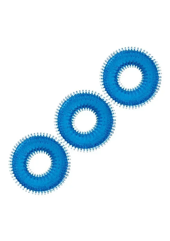 Blue Line Ultra-Slim Stretch Cock Rings