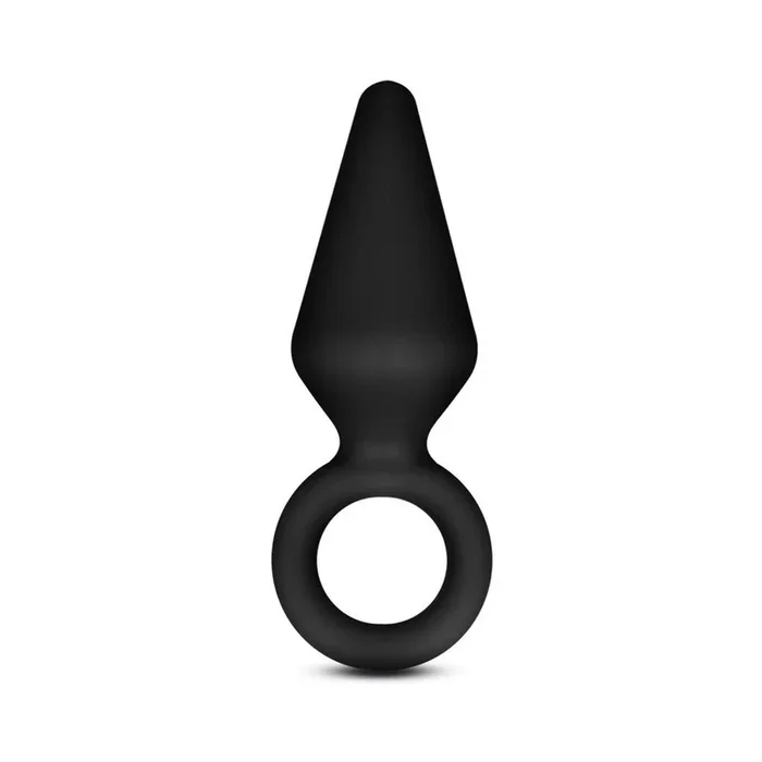 Blush Anal Adventures Platinum Silicone Loop Plug – Small Black