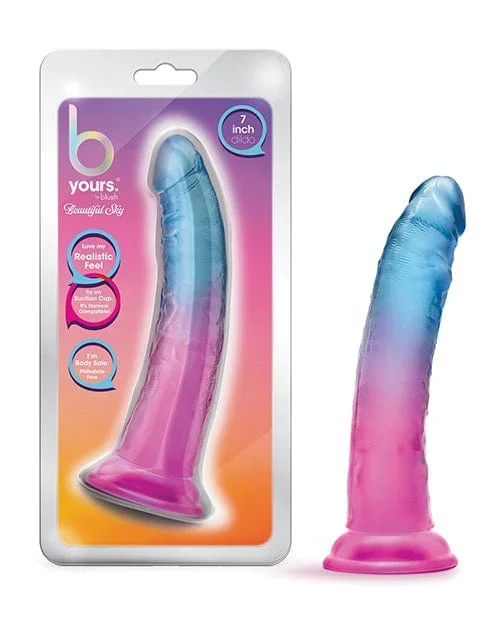 Blush B Yours 7 inch Beautiful Sky Dildo – Sunset
