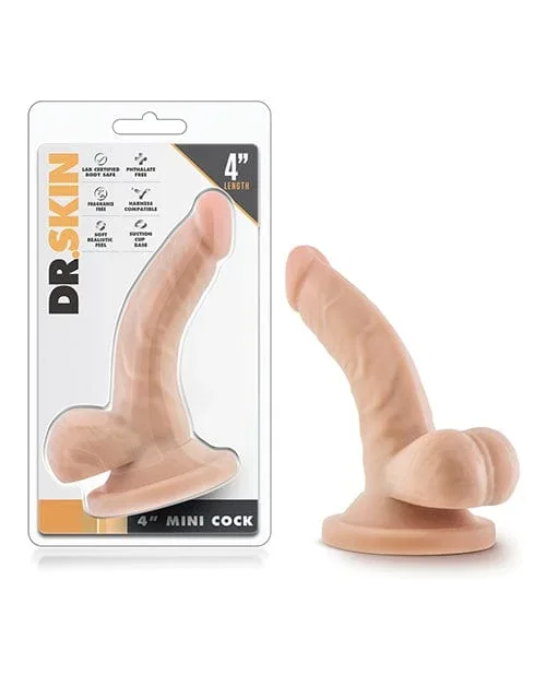 Blush Dr. Skin 4″ Mini Cock – Beige