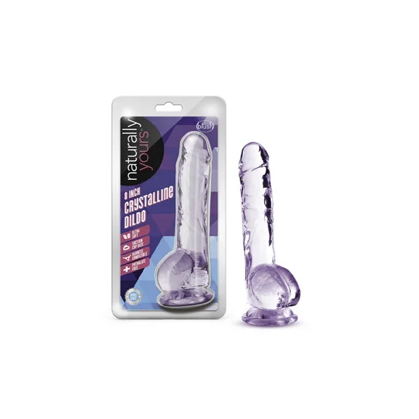 Blush Naturally Yours 8′ Crystalline Dildo – Amethyst