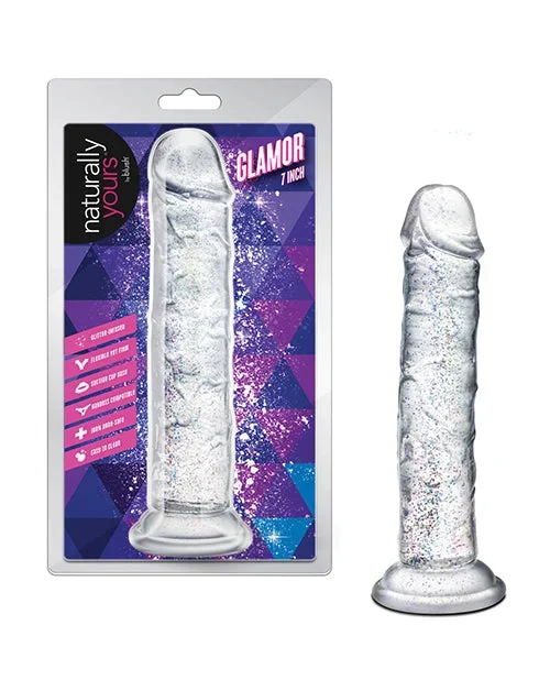 Blush Naturally Yours – Glamor – Sparkling Clear Dildo