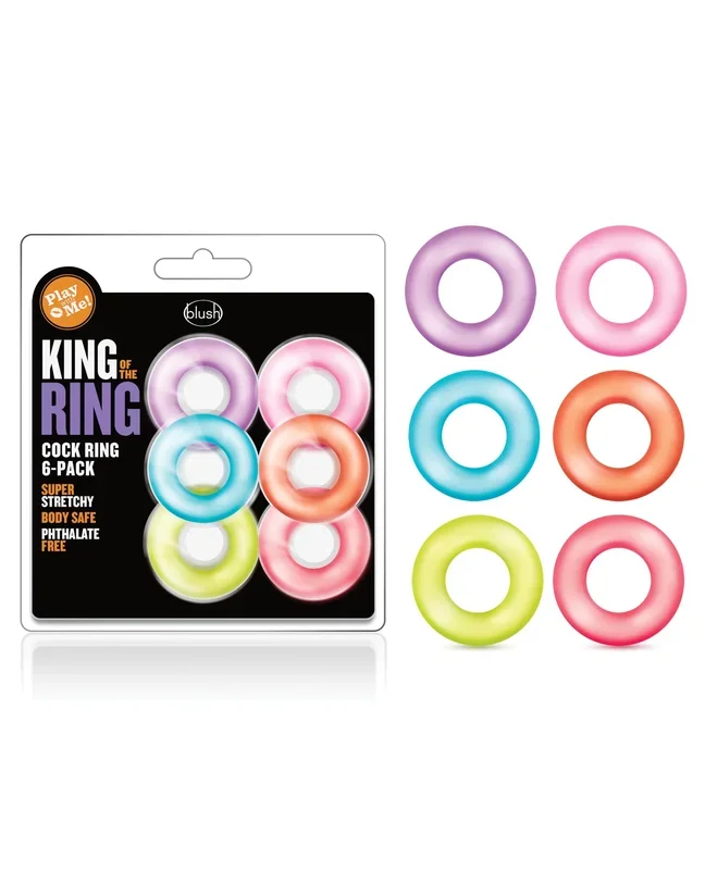 Blush Play With Me King of the Ring – Asst. Colors Set of 6