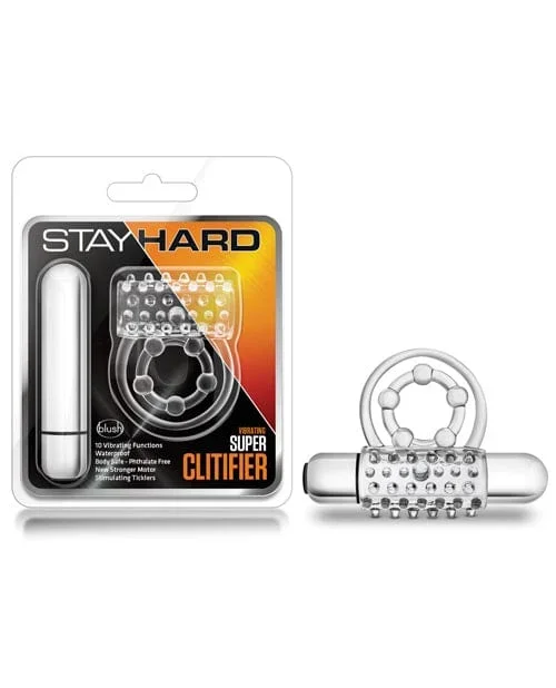 Blush Stay Hard Super Clitifier Cock Ring – Clear