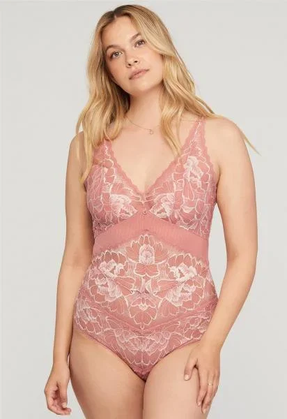 Blushing Tanga Bodysuit – Rose Clay/Blush –