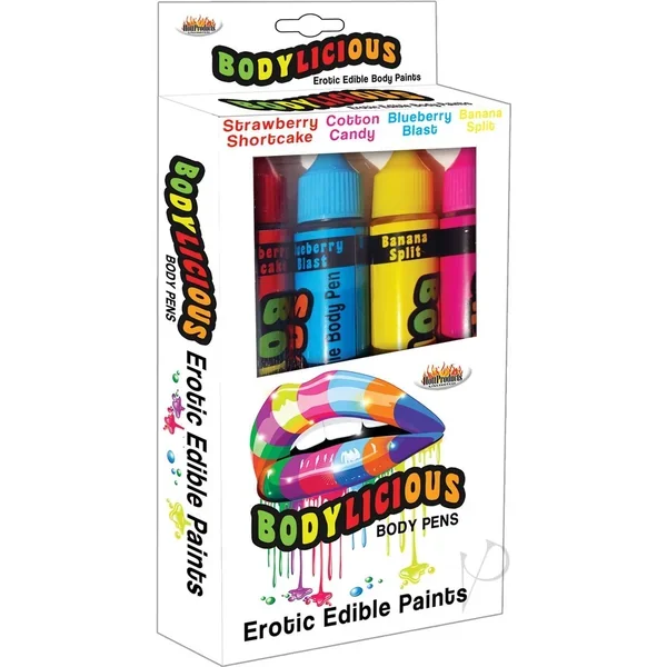 Bodylicious Erotic Edible Body Paint 4pk