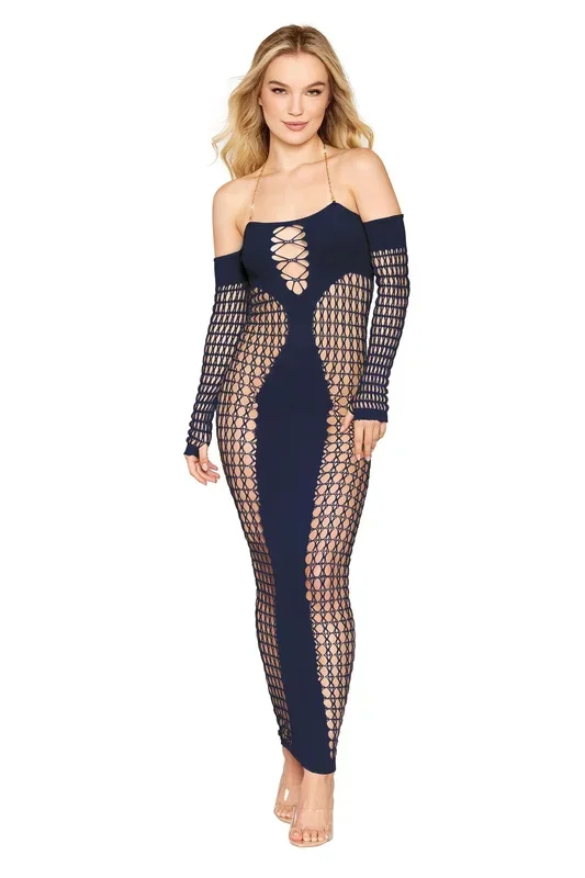 Bodystocking Gown – One Size – Denim
