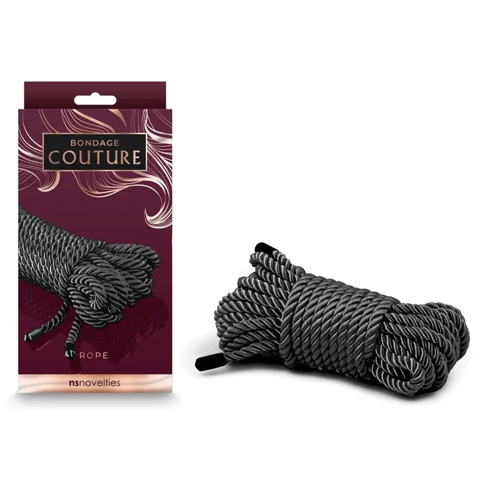 Bondage Couture Rope – Black – Black Bondage Rope – 7.6 metre