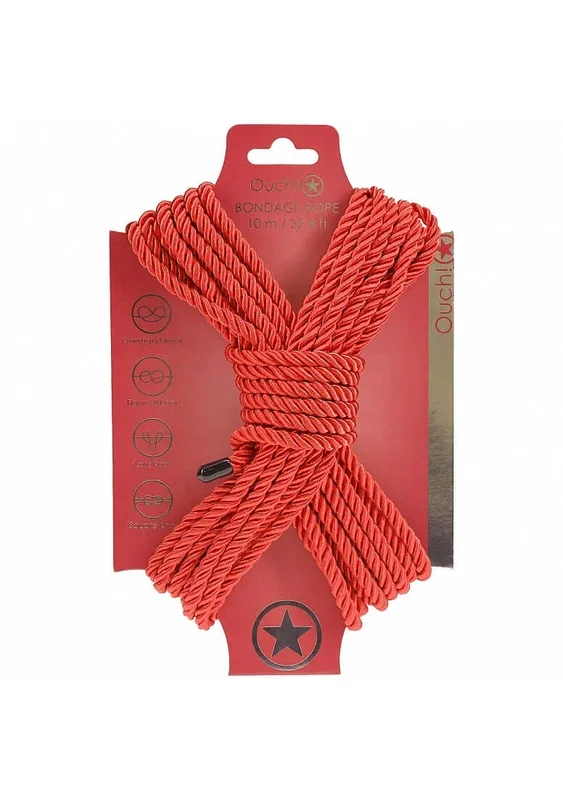 Bondage Rope 10 Meters Red