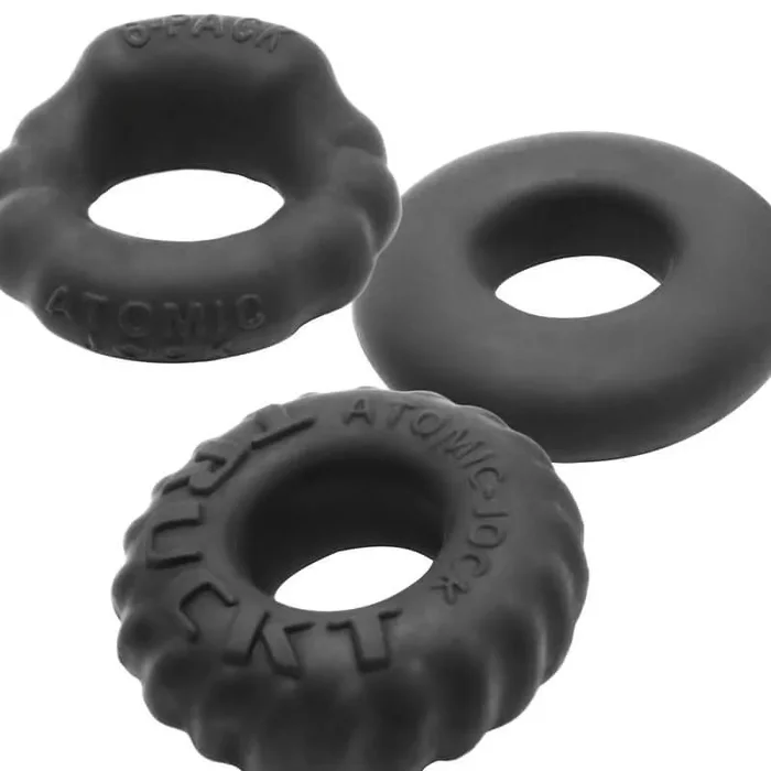 Bonemaker Cockrings Night Edition (3 Per Pack) – Black