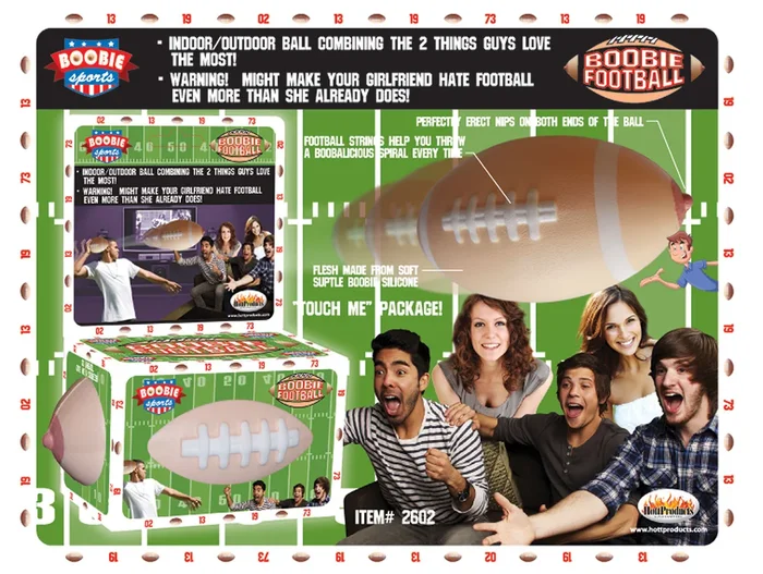 Boobie Football Ball with Erect Nipple Design