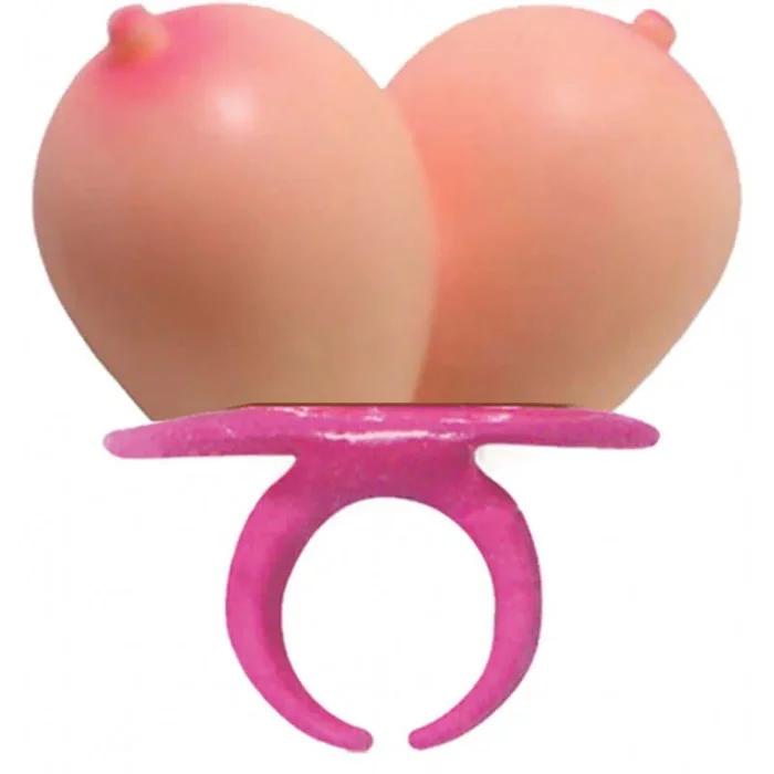 Boobie Ring Pop Display – Fun Boob-Shaped Lollipops, 12-Pack