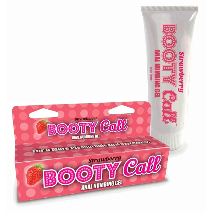 Booty Call Anal Numbing Gel – Strawberry Flavoured Anal Numbing Gel – 44 ml (1.5 oz) Tube