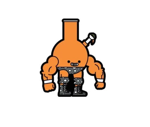 Brian “Box” Brown Enamel Pin: Running Bowl | Fun & Hilarious Weed Accessory