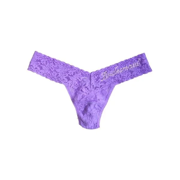 Bridesmaid Low Rise Thong – Electric Orchid – One Size