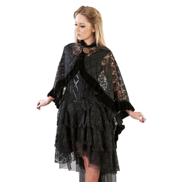 Burleska Catherine Cape Black Lace