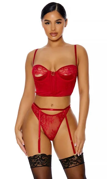 Bustier Peek Lingerie Set
