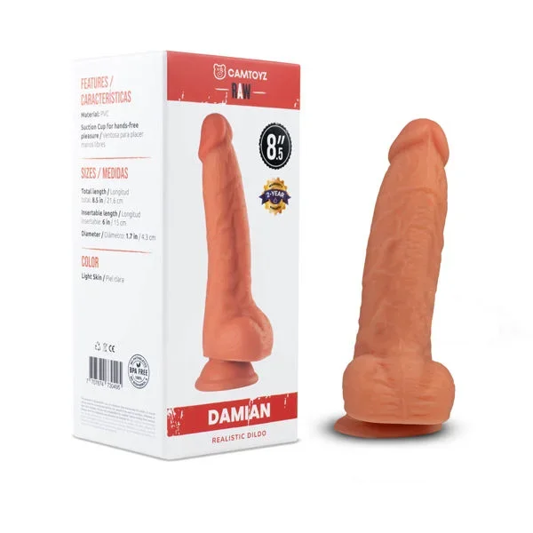 Camtoyz Realistic Light Raw 8.5″ Dildo with Veins for Stimulation