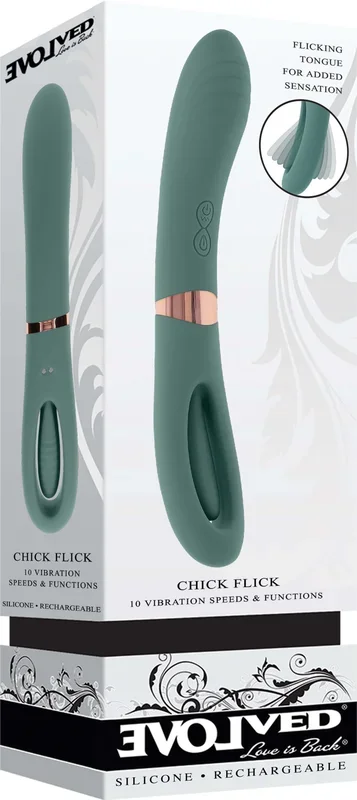 Chick Flick Tongue Mint Vibrator