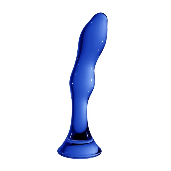 Chrystalino Gallant Glass Dildo Blue 7 Inch