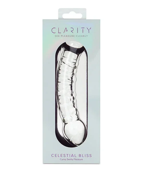 Clarity Glass Dildo with Celestial Bliss Design