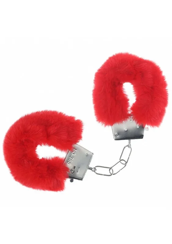 Classic Fluffy Handcuffs Red