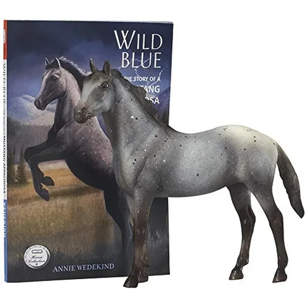 Classics Wild Blue: Book And Horse Toy Set (1:12 Scale)