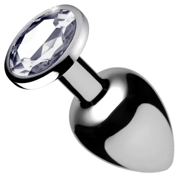 Clear Gem Small Anal Plug with Crystal Jewel Base Design