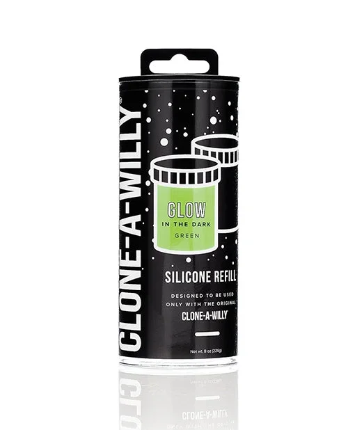 Clone-A-Willy Silicone Glow In The Dark Refill – Green