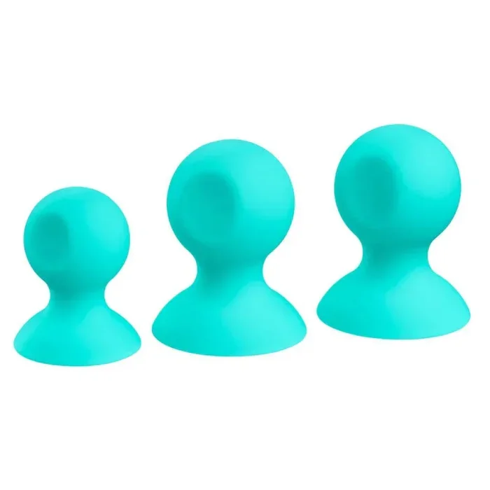 Cloud 9 Health and Wellness Nipple and Clitoral Massager Suction Set – Teal