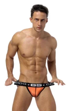 Club Jox 85 Collection Perforated Pouch Orange XXL Jockstrap