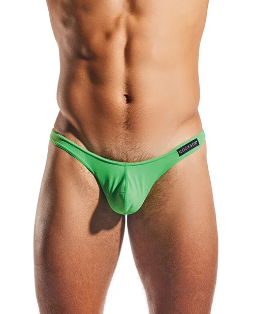 Cocksox Enhancing Pouch Thong Palm Leaf Green XL Comfort