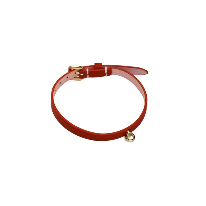 COLLAR NARROW SMALL LINK RED