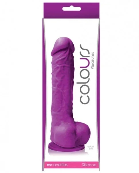 Colours Pleasures 5″ Dong w/Suction Cup – Purple