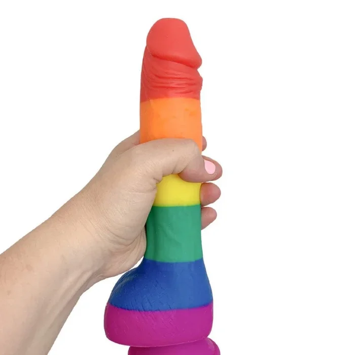 Colours Pride Edition Rainbow Silicone 9.5 Inch Dildo