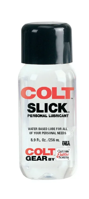 Colt Slick Water-Based Personal Lubricant 8.9 Oz for Intimacy