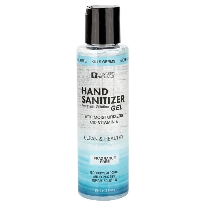 Concepts Natural Hand Sanitizer Gel Fragrance-Free 4.2 oz/ 125 ml