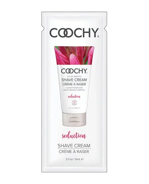 Coochy Seduction Shave Cream Foil – .5 Oz Honeysuckle/citrus