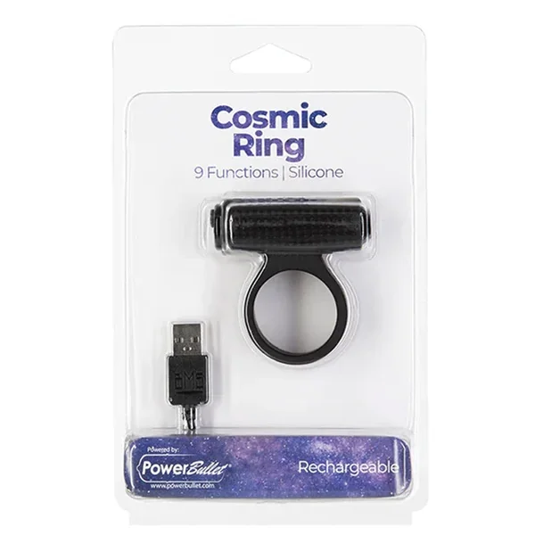 Cosmic Cock Ring With Rechargeable Bullet