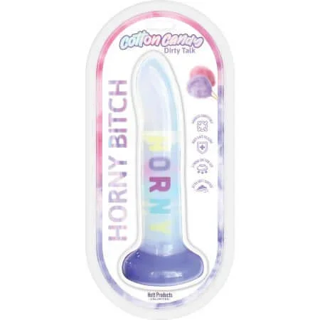 Cotton Candy Dirty Talk Horny Bitch Silicone Dildo