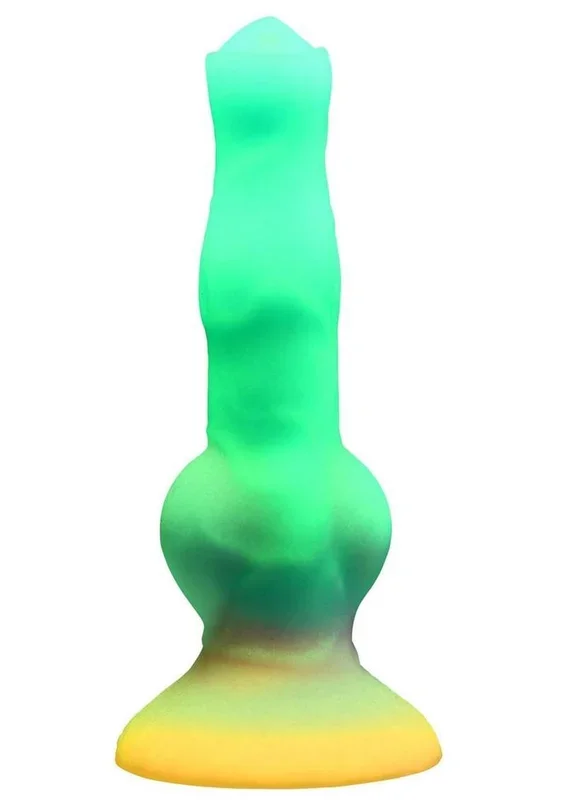 Creature Cocks Astro Cock Vibrating Glow In The Dark Silicone Dildo
