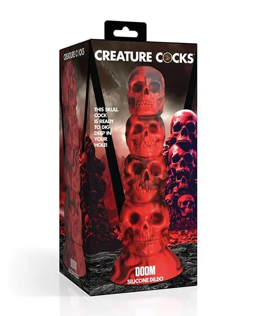 Creature Cocks Doom Silicone Dildo – Red/Black