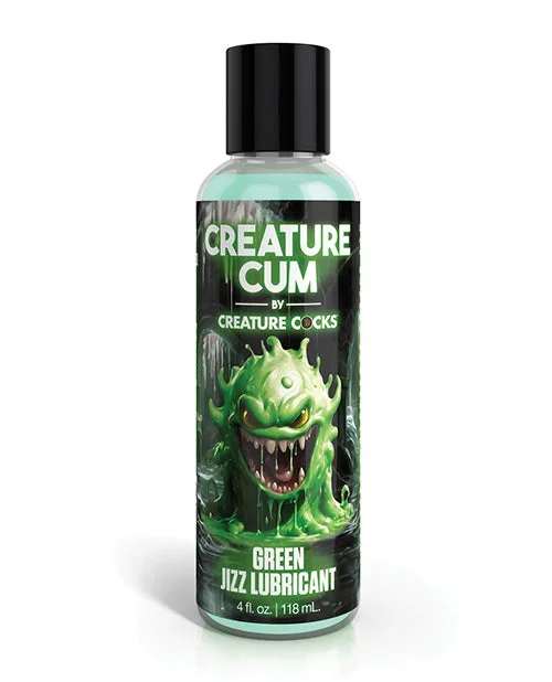 Creature Cum Green Water-Based Lubricant with Fantasy Color – 4 oz