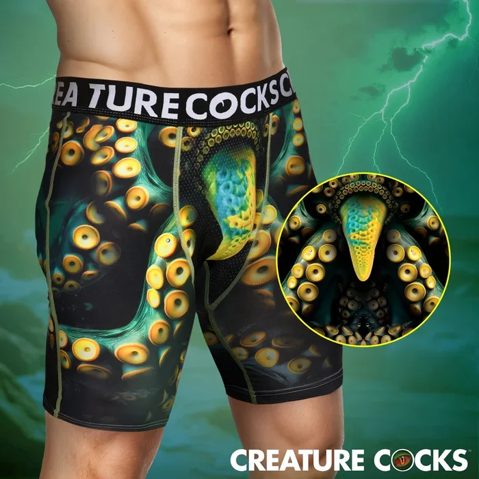 Creature Wear Monstropus Tentacled Monster Boxer Shorts – Large