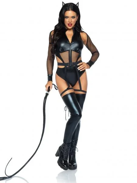 Criminal Kitty Bodysuit Costume – Black –