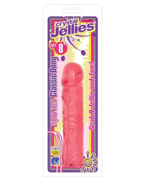 Crystal Jellies 8″ Classic Dildo