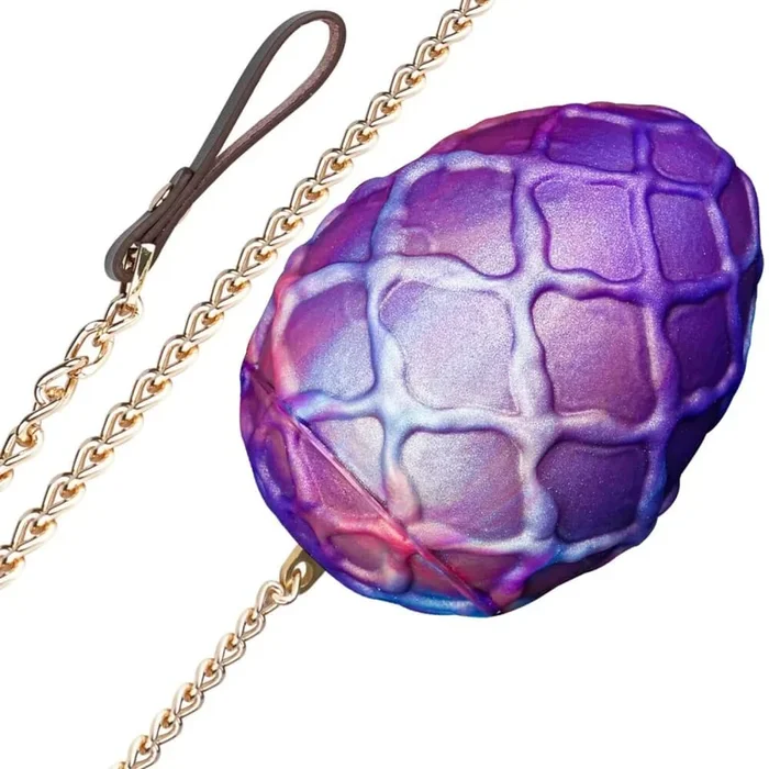 Curio Egg – Large Butt Plug with Chain Leash